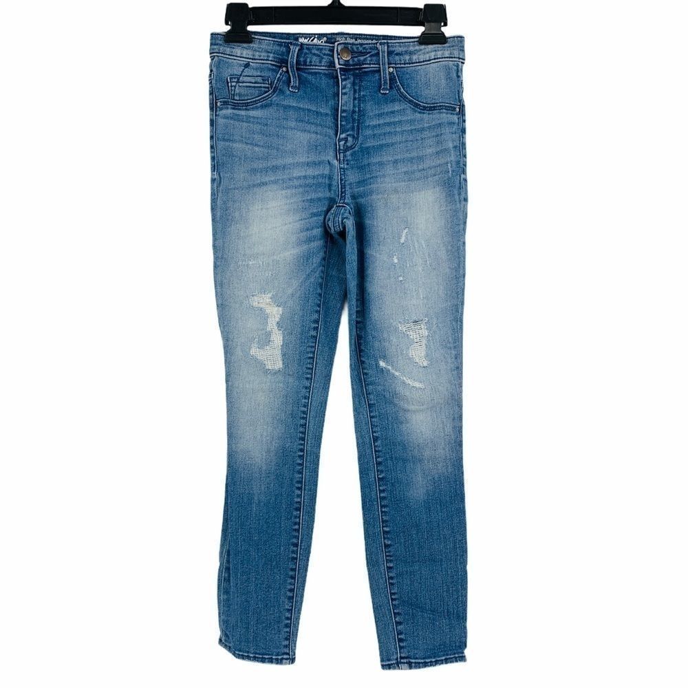 Womens Massimo size 0 jegging jeans Distress 9528